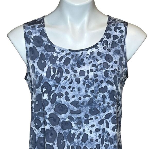 Chico’s NWT blue leopard print tank top size 0 (small) - Picture 3 of 15